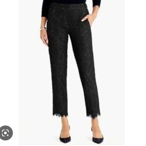 J Crew Black Lace Pants Size 0